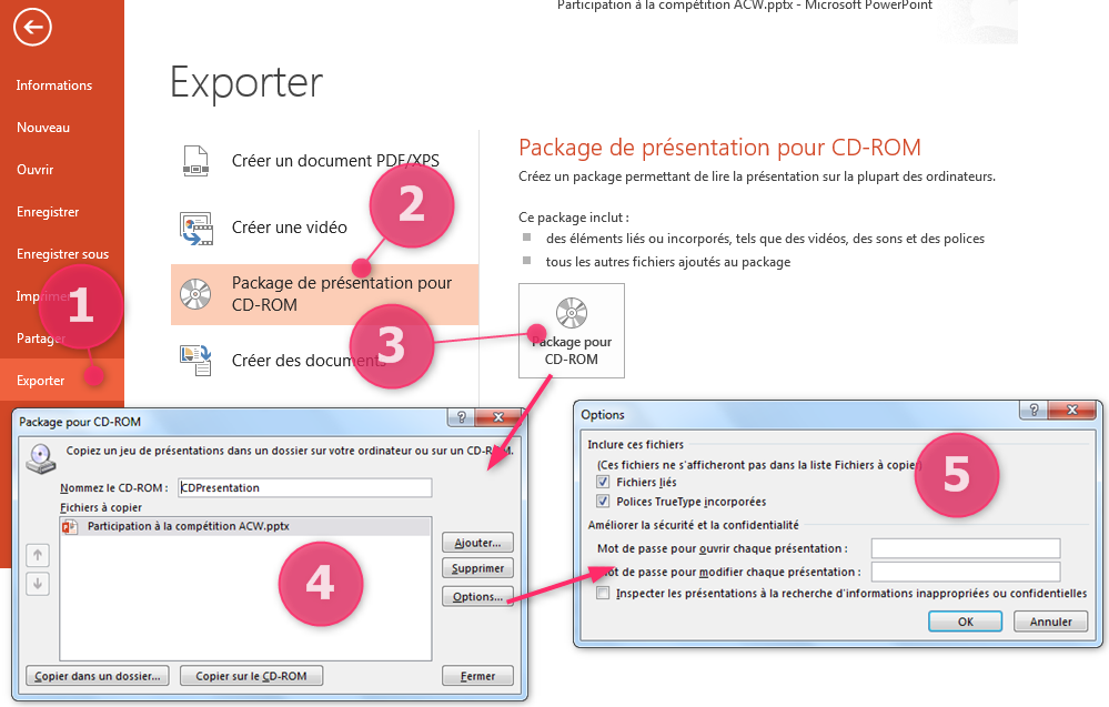 Imprimer dans Powerpoint